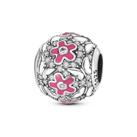 Charm Flores Rosadas