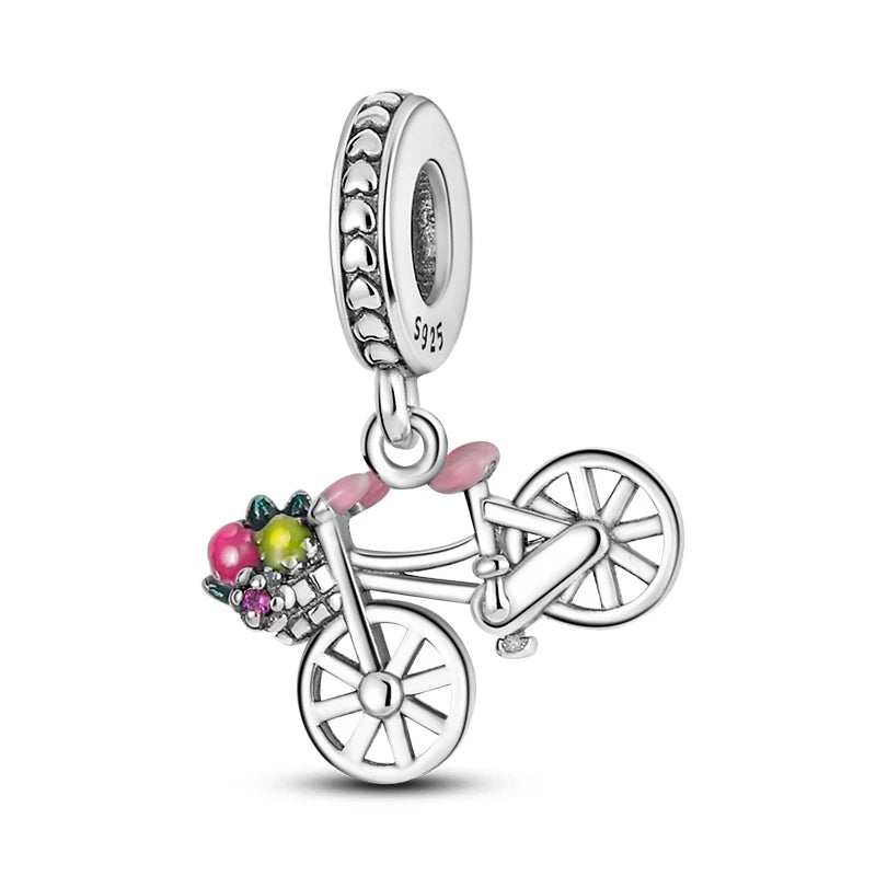 Charm Bicicleta Flores