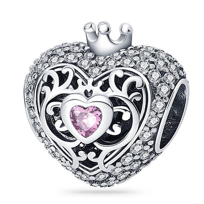 Charm Coraz√≥n Rosa & Corona