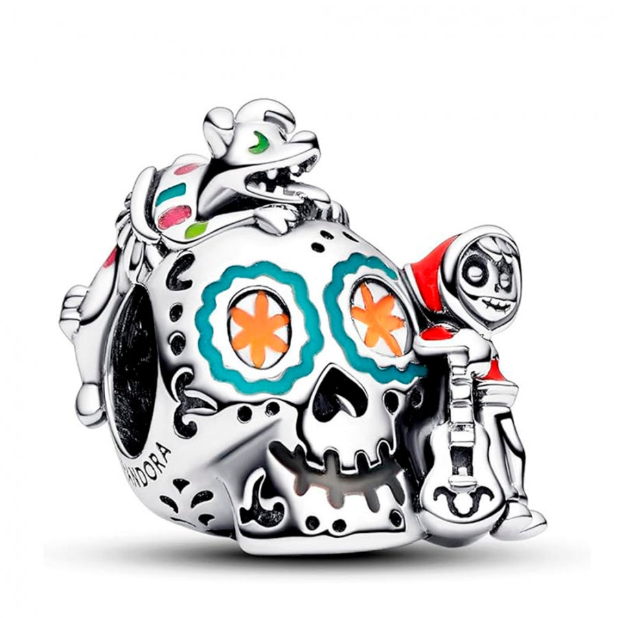 Charm Calavera de Miguel y Dante de Coco de Disney Pixar que Brilla en la Oscuridad