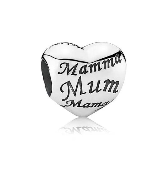 Charm Corazon "Mamma, Mum, Mama"
