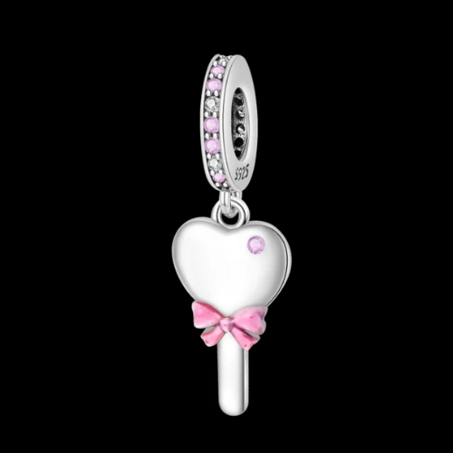 Charm Paleta de Corazon, Inspirado En Barbie