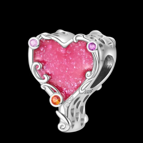 Charm Corazon Coquette Rosa, Inspirado En Barbie