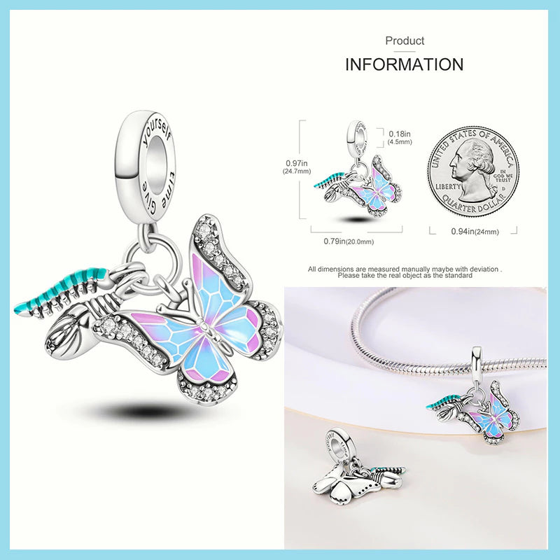 Charm Mariposa, Capullo y Transformacion