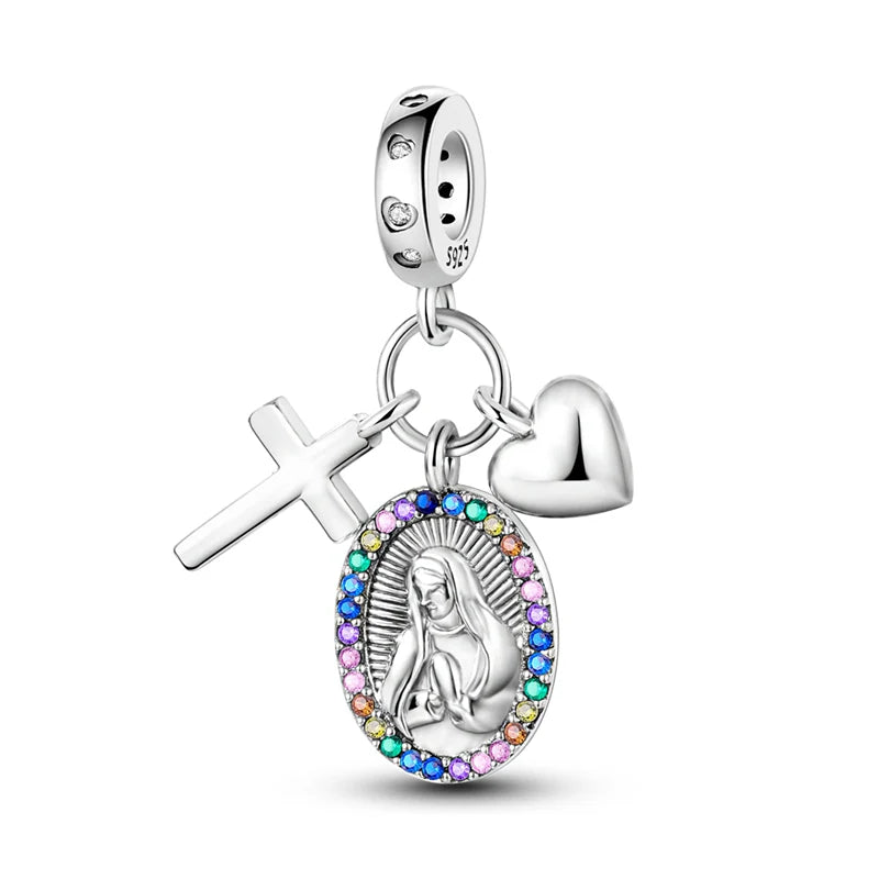 Charm Coraz√≥n,Cruz & Virgen Maria