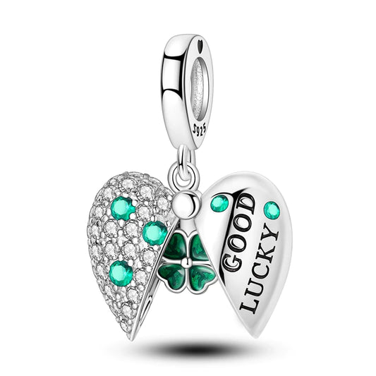 Charm Coraz√≥n Abierto "Tr√©bol Good Lucky"