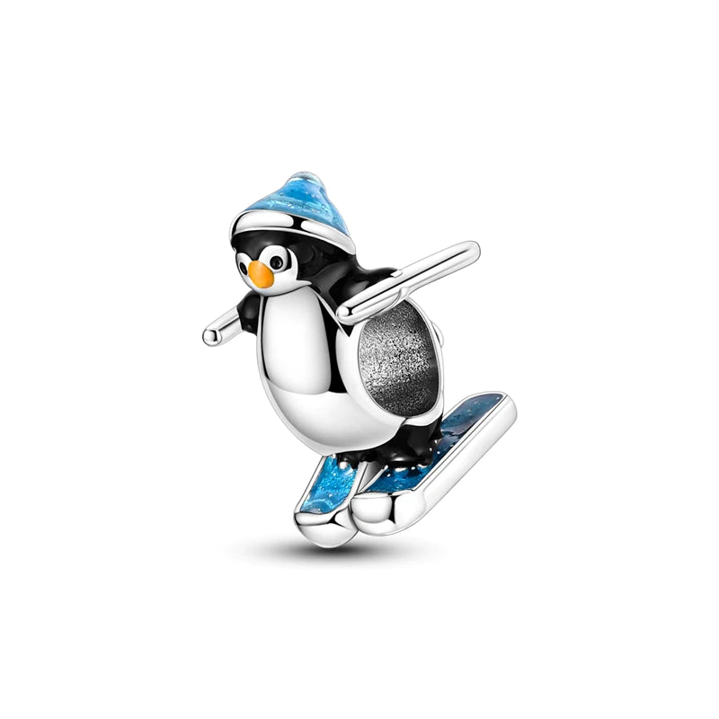 Charm Pingüino Esquiando