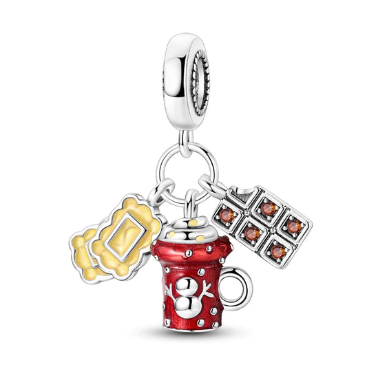 Charm Taza de Chocolate y Galletas Navide√±as
