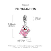 Charm Maquina de Escribir Rosa