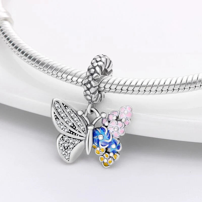 Charm Mariposa con Floress