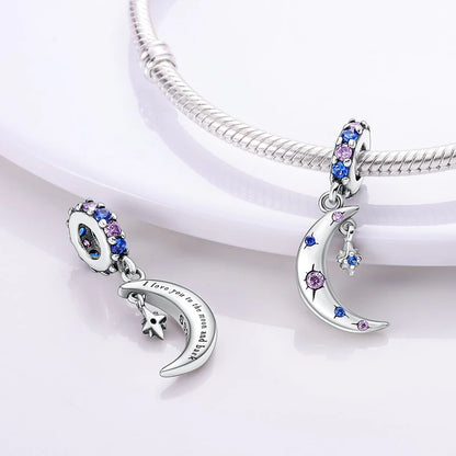 Charm Luna con Piedritas