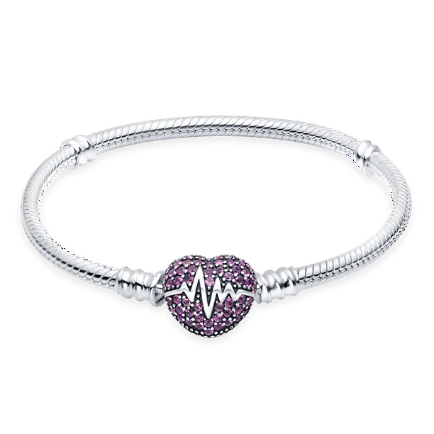 Pulsera Corazón Rosado