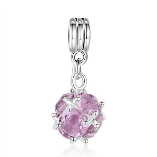 Charm Colgante Gema Morada