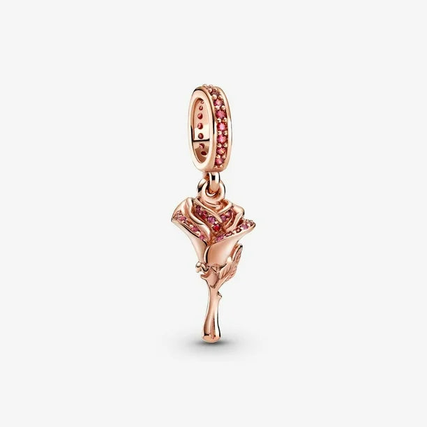 Charm Rosa Color Oro Rosa