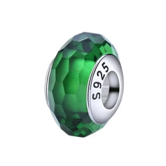 Charm Abalorio Verde Cristal