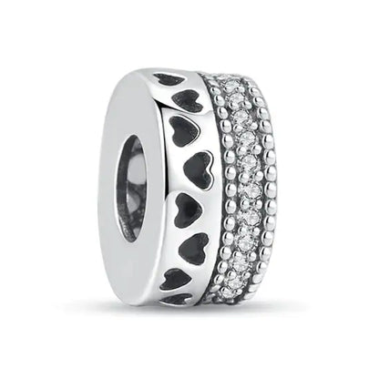 Charm Circulo "Corazones y Destellos"