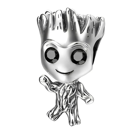 Charm Groot Plateado