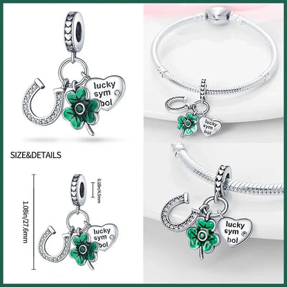Charm S√≠mbolo de la Suerte con Trebol