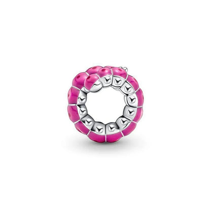 Charm Oruga Rosa