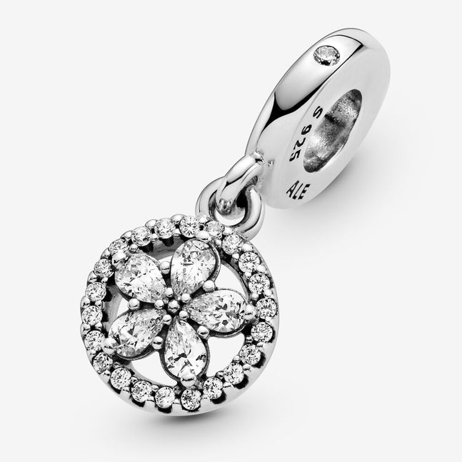Charm Circulo colgante de Flor brillante