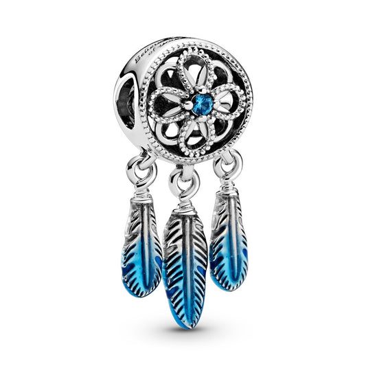 Charm Atrapasueños Azul Diamantado
