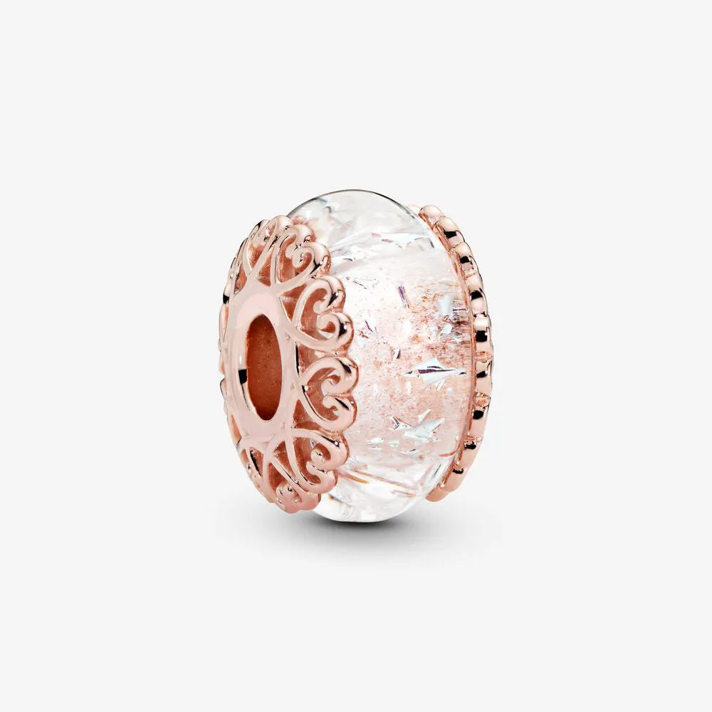 Charm Abalorio Cristal Rosa