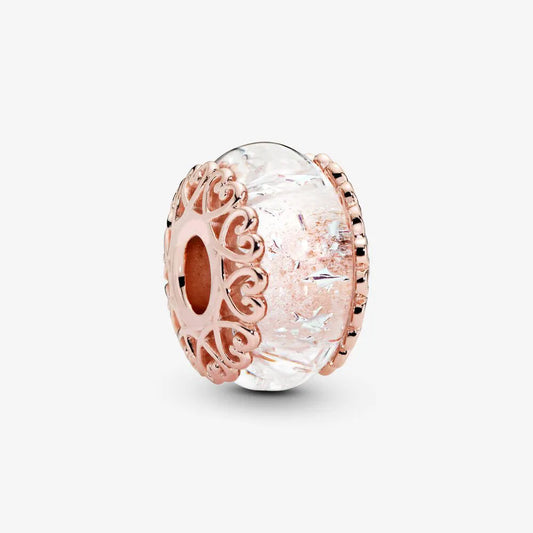 Charm Abalorio Cristal Rosa