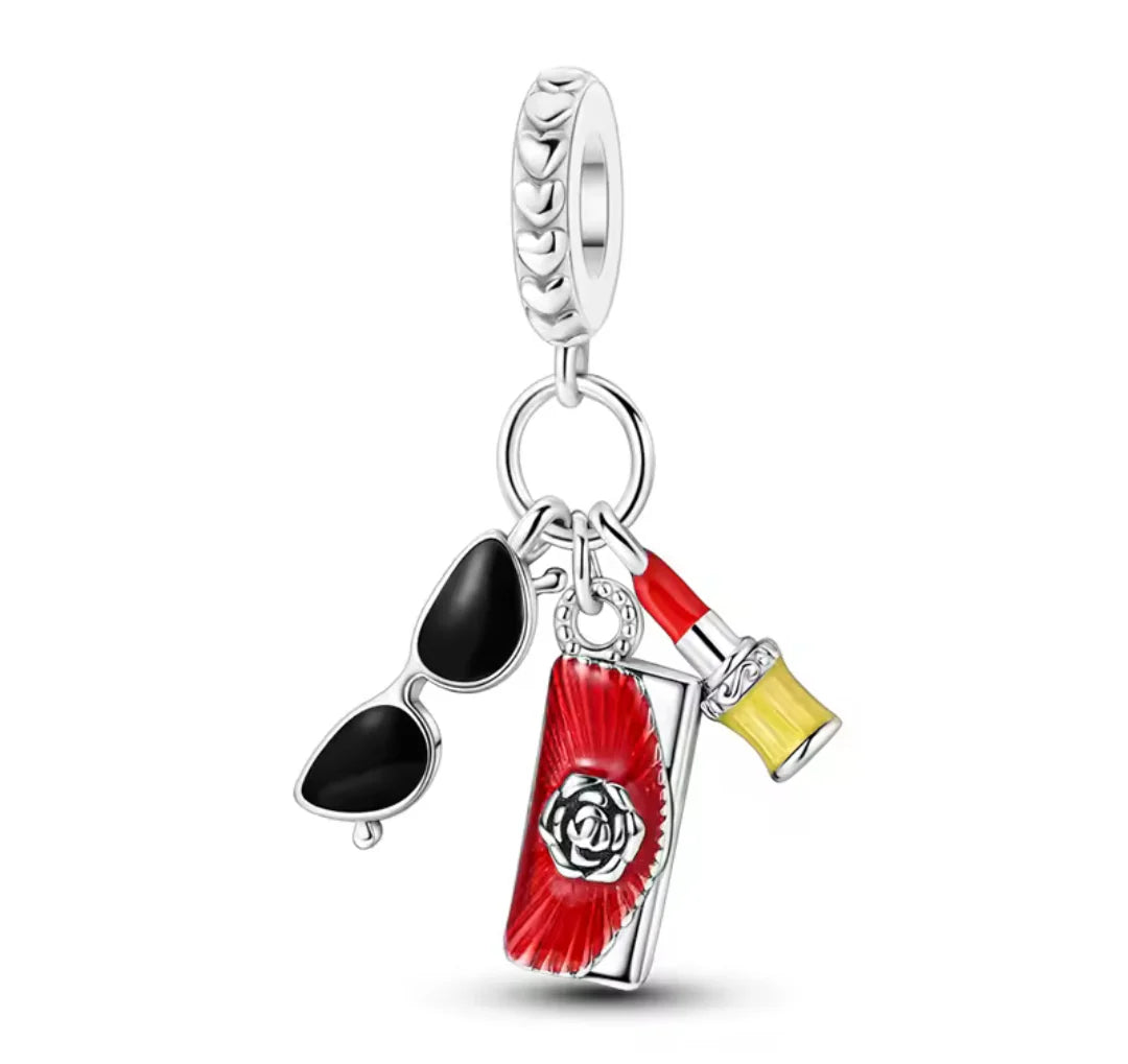Charm Lentes de Sol, Cartera y Labial