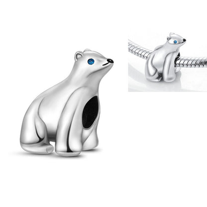 Charm Oso Polar Plata