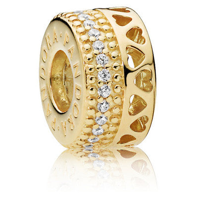 Charm Circulo "Corazones y Destellos"