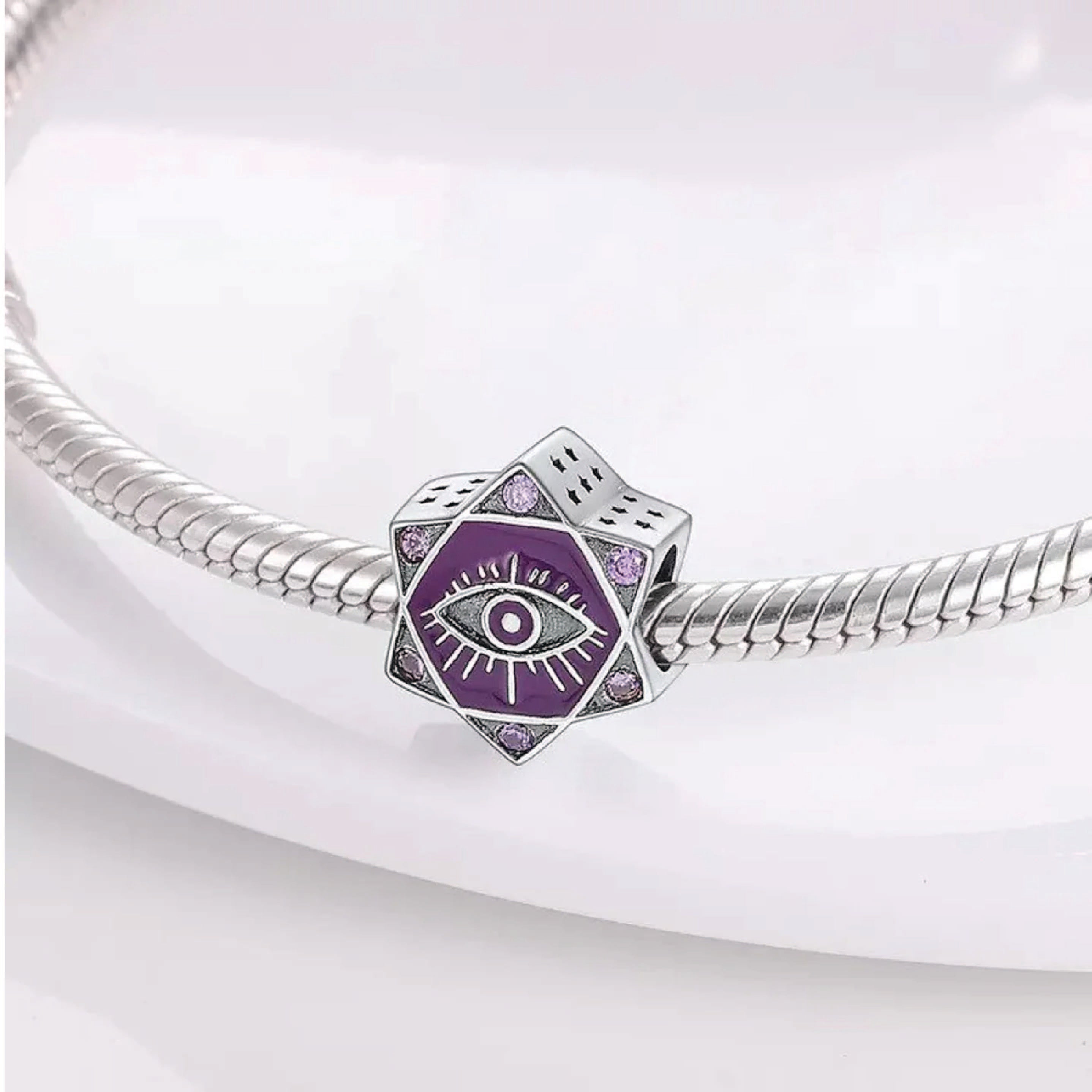 Charm Estrella de Ojo Turco Morado