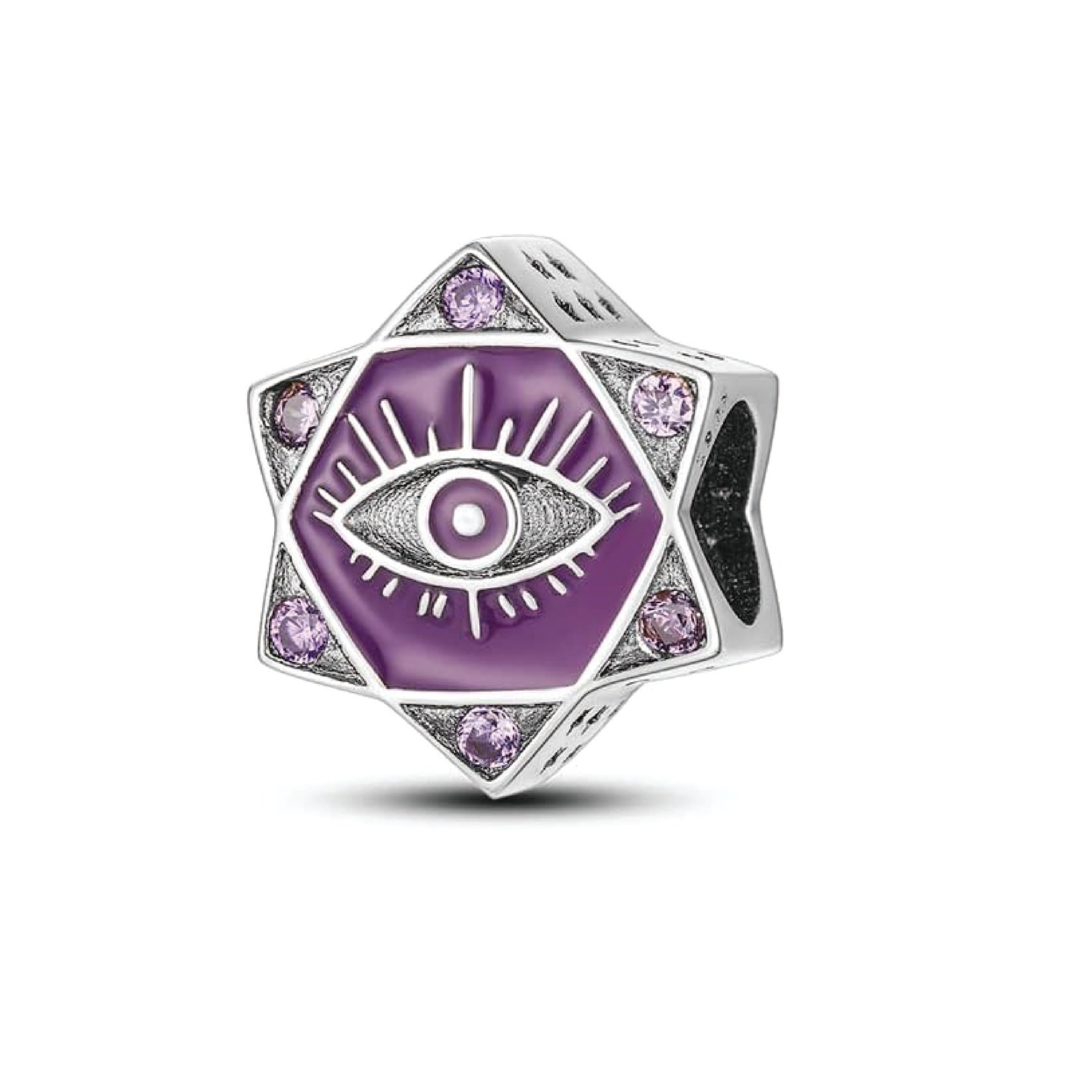 Charm Estrella de Ojo Turco Morado