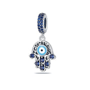 Charm Amuleto de Hamsa y Ojo Turco