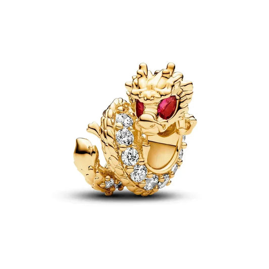 Charm Drag√≥n Chino Dorado
