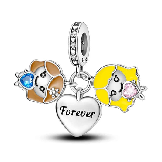 Charm Gemelas "Coraz√≥n Forever"