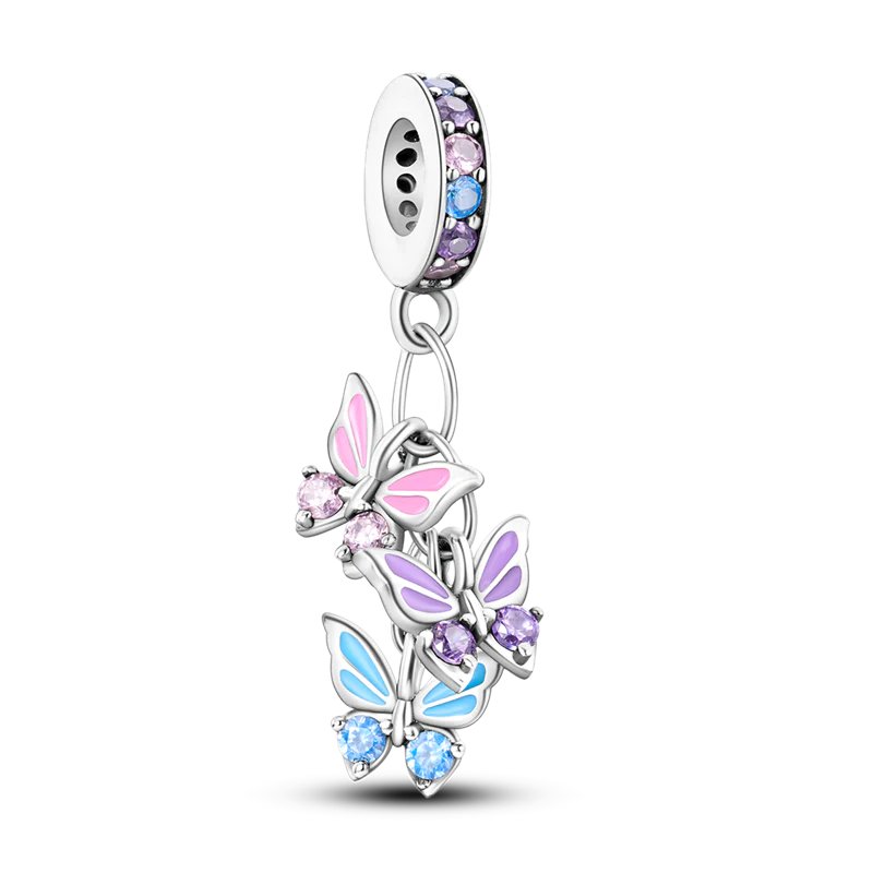 Charm Triple Mariposas
