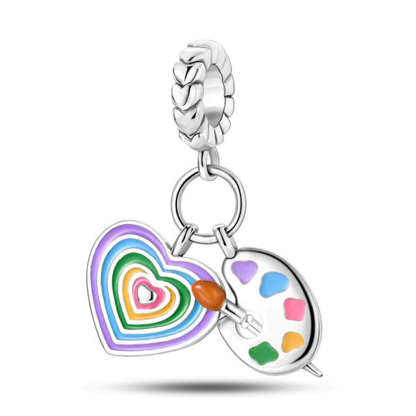 Charm Corazón "Obra de Arte"