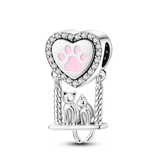 Charm Coraz√≥n y Gatitos Enamorados