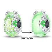 Charm Abalorio de Flores Verdes